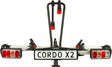 Cordo x2 - fietsendrager trekhaak - geschikt voor 2 (elektrische) fietsen - kantelbaar - compact opvouwbaar