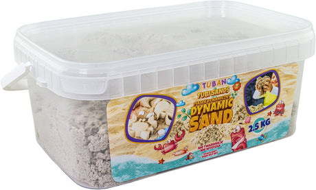 Tuban – dynamischer Sand – natur 2,5 kg im Mehrwegbehälter