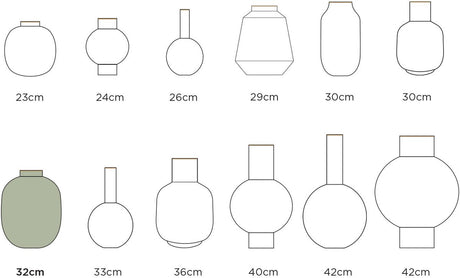 Pip studio - vaas - okergeel - ijzer - 32cm