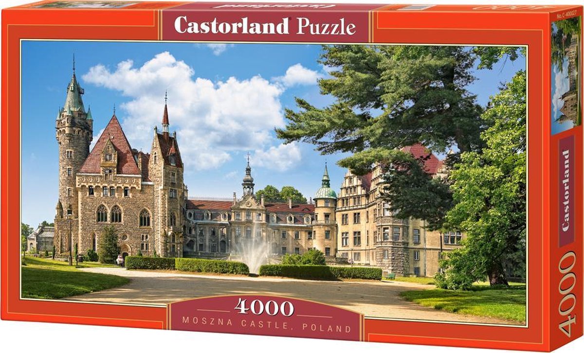 Schloss Castorland Moszna, Polen – Puzzle – 4.000 Teile – Satin-Finish – perfekte Passform – europäische Qualität