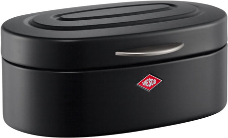 Wesco einzelner Elly-Brotkasten | 8,5 Liter | Metall - mattschwarz | Brotaufbewahrungsbox