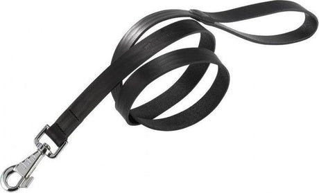 Ferplast natural hondenriem hondenlijn - leder - zwart - breedte 15 mm - lengte 120 cm s