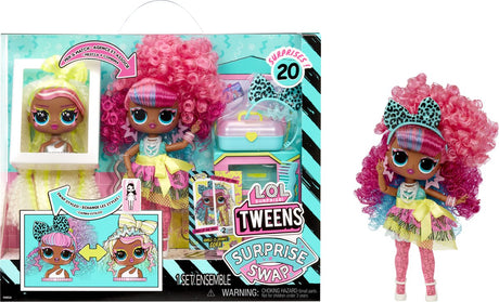 Lol. Überraschung! Tweens Surprise – 16,5 cm – Swap-Modepuppe – Curls-2-Crimps Cora
