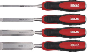 Kreator krt461109 Holzmeißel – 4 Stück – 6, 12, 19, 25 mm