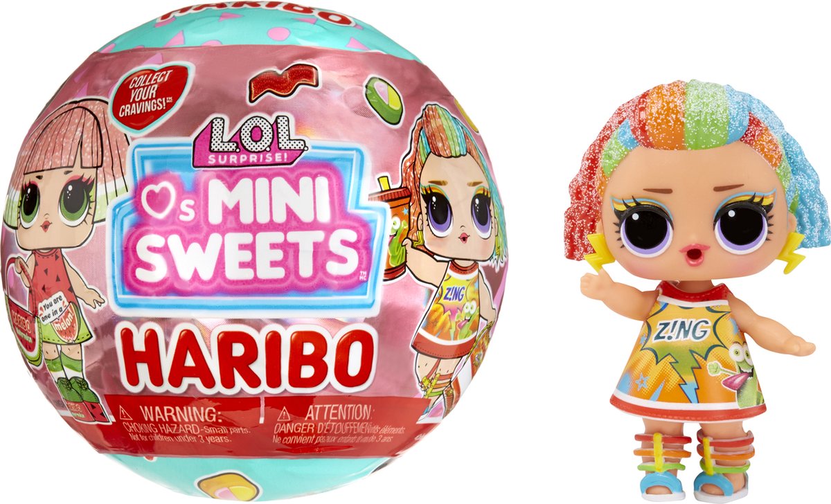 Lol. Überraschung! liebt Mini-Süßigkeiten x Haribo – 9,7 cm – Minipuppe