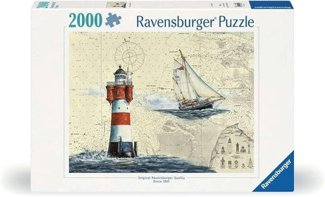 Ravensburger Puzzle romantischer Leuchtturm, 2000 Teile.