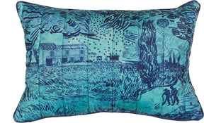 Beddinghouse x van gogh museum champ de ble sierkussen - 40x60 cm - blauw