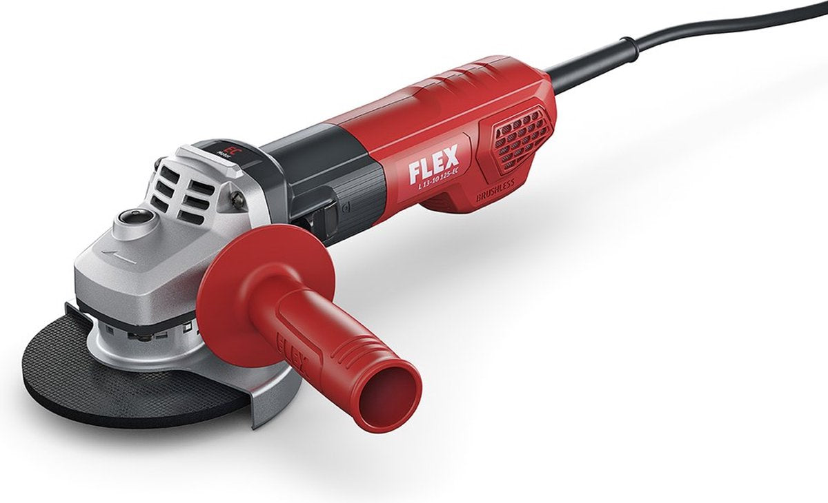 Fe powertools flex l 13-10 125-ec haakse slijper 125mm - 1300 watt - koolborstelloos - soft start - met anti-blokkering