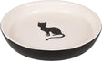 Flamingo - kattenvoerbak nala - zwart wit - 180 ml - 15.5x15.5x2.5cm