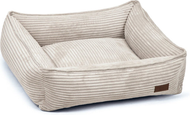 Designed by lotte ribbed - hondenmand - lichtgrijs - 65x60x20 cm
