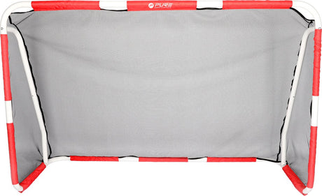 Pure2improve - voetbaldoel - rood wit metaal - 170x110x60cm