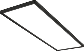 Briloner slim - LED-Deckenleuchte - Deckenlampe - Ultraflaches Panel - 4.000 K neutralweißes Licht - 58x20x3cm (LxBxH) - Schwarz