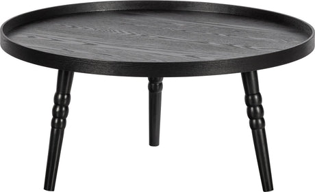 Woood ponto bijzettafel - hout - zwart - 36x75x75
