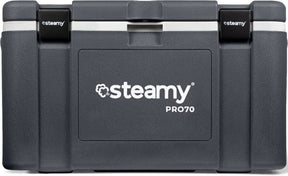 Steamy pro 70 - grote koelbox - extra goed geïsoleerd - 70 liter - grijs