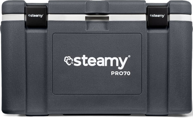 Steamy pro 70 - grote koelbox - extra goed geïsoleerd - 70 liter - grijs
