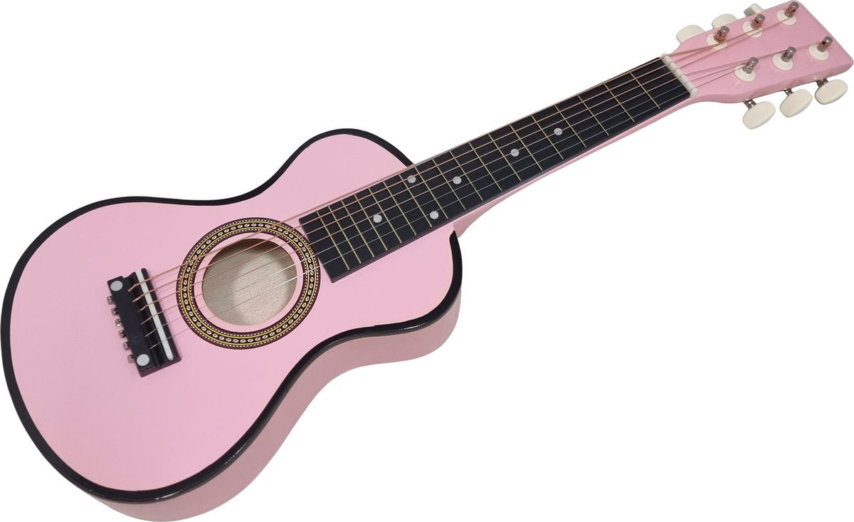 Playwood Holzgitarre rosa – 6 Saiten