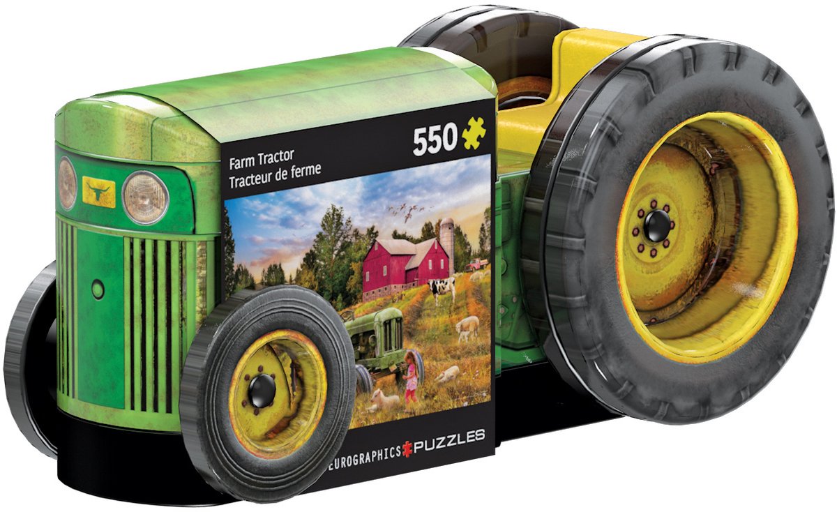 Eurographics Puzzle Oldtimer-Traktor – 550 Teile – Metallbox.