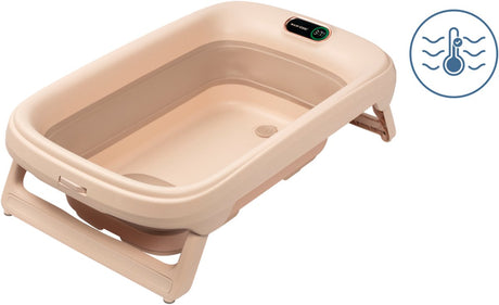 Maxi-Cosi Indigo – Premium faltbare Badewanne – gedämpftes Terra – von der Geburt bis 4 Jahre