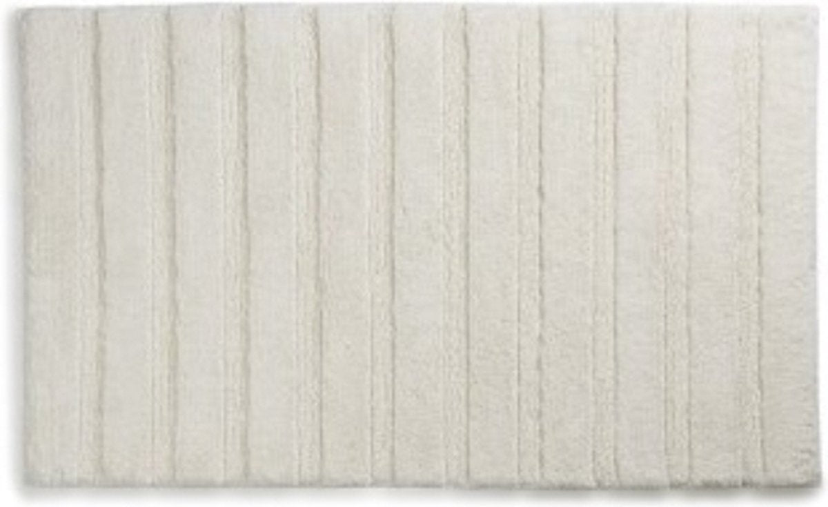 Kela Badezimmer – Megan Badematte 65 x 55 cm – Baumwolle – Weiß