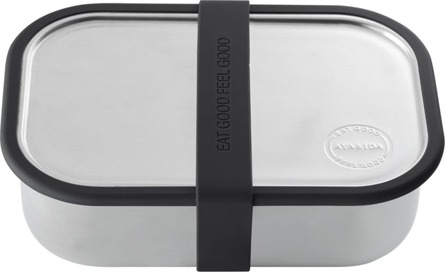 Aya ida aya ida - Lunchbox - Aufbewahrungsbox - Mitnehmen - Brot - 1000ml - Mattschwarz