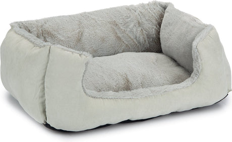 Beeztees baboo - super zachte - kattenmand - kattenkussen- grijs grijs- 48x37x18 cm m (medium)