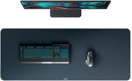 Leitz extra großes Gaming-Mauspad 100x40 cm – rutschfest – waschbar – Schreibtischunterlage für Tastatur-Maus – dunkelgrau
