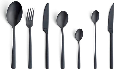 Amefa Manille – 42-teiliges Besteckset „All You Need“ – 6 Personen – Mattschwarz
