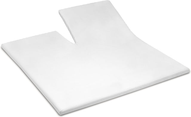 Cinderella - topper - hoeslaken met split - tot 15 cm matrashoogte - double jersey - 200x200 210 cm - wit