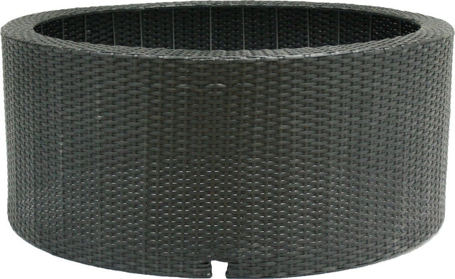 Ubbink - decowall - wicker ii - antraciet - decoratief - omranding voor waterornamenten