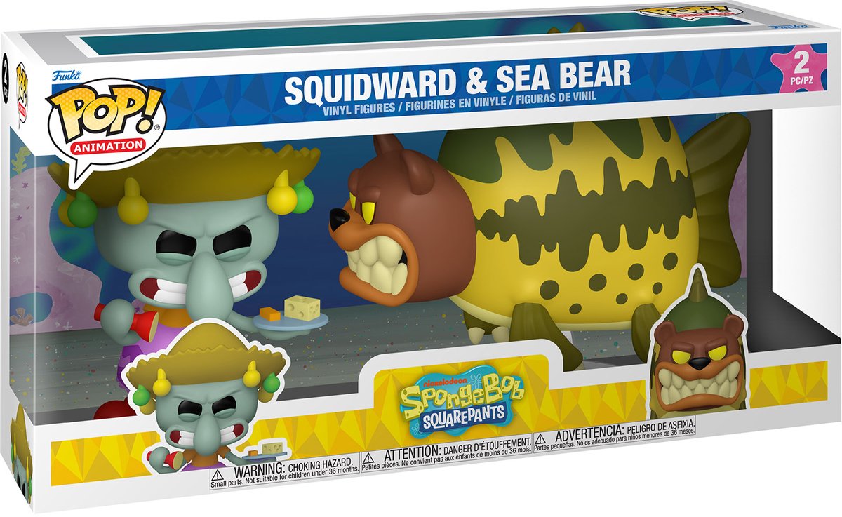 Funko-Pop! Animation: SpongeBob Schwammkopf – Thaddäus-Seebär 2er-Pack