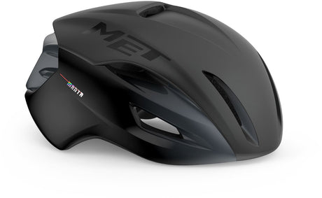 Mit Manta Mips Fahrradhelm – Aerodynamischer Rennradhelm Mips – Fahrradhelm für Damen und Herren – Größe S – Schwarz | matt glänzend s
