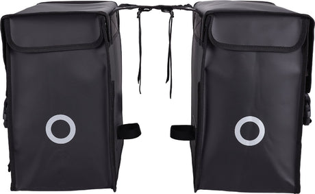 Willex Doppel-Fahrradtasche – Bisonyl – Schwarz – 30 l – universelle Montage