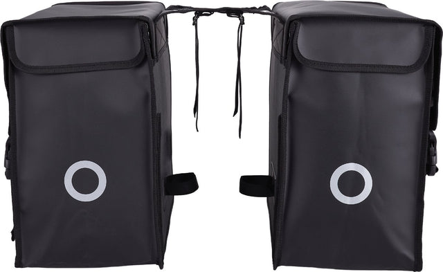 Willex Doppel-Fahrradtasche – Bisonyl – Schwarz – 30 l – universelle Montage