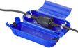 Proplus stekker veiligheidsbox 21 x 8 x 8,5 cm – voor schuko stekkerverbindingen en kabel ø6,5–11 mm – ip44 bescherming – blauw