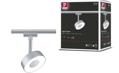 Paulmann Urail Rail Spot Circle 250lm 5,3W 2700K 230V Chrom matt