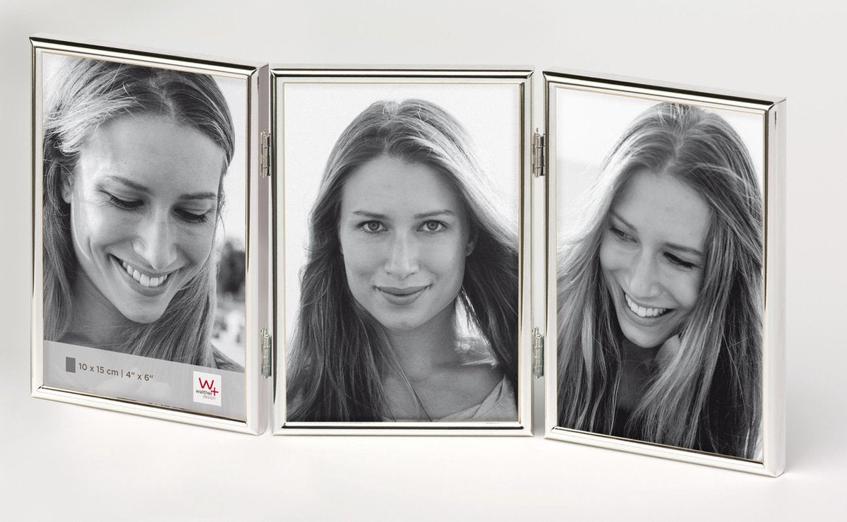 Walther Design Chloe - Fotorahmen - Fotogröße 3x 13x18 cm - Silber