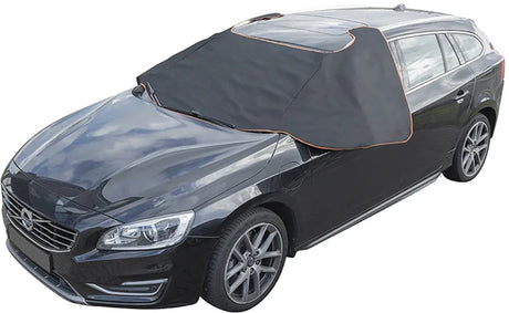 Proplus Fensterabdeckung – 298 x 94 cm – mit Magneten – Autofenster-Isolierung – Grau