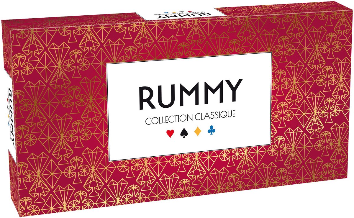 Tactic Rommé Deluxe – Brettspiel – klassische Sammlung – klassisches Legespiel – 2–4 Spieler – 30+ Minuten – Deluxe-Version