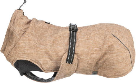 Trixie Hundemantel – wasserabweisendes Fleece, Sandfarbe – 40 cm Rückenlänge
