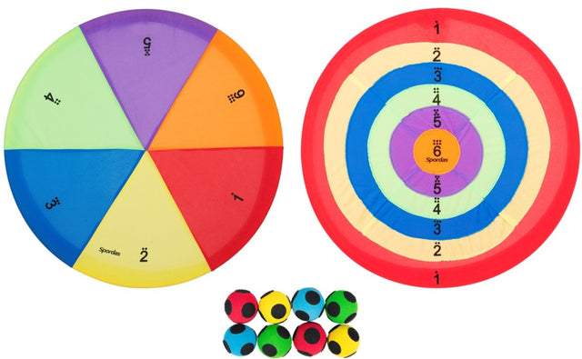 Spordas werpspel hook-n-loop targets starterset voor kinderen.