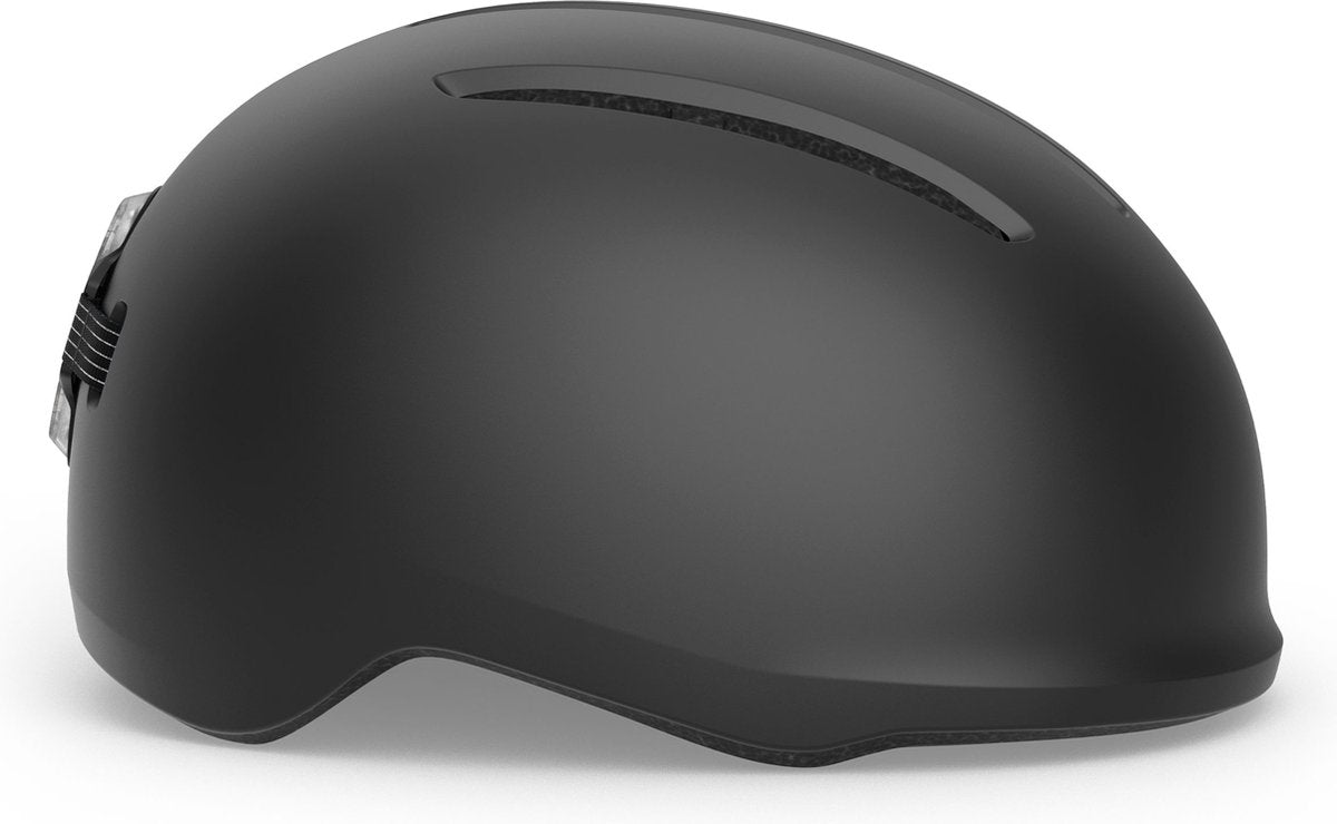 With vibe Fahrradhelm Herren Damen – Fahrradhelm E-Bike Erwachsene – Elektrofahrrad – Citybike – Größe L (58-61cm) – Schwarz Matt (Schwarz)