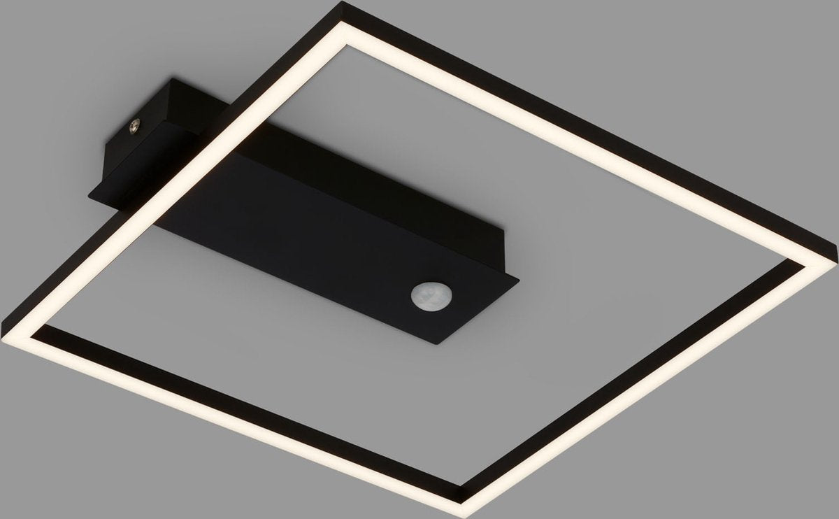 Briloner - nici - LED Deckenleuchte - Deckenleuchte mit Bewegungsmelder - Schwarz - LED - 12,5w