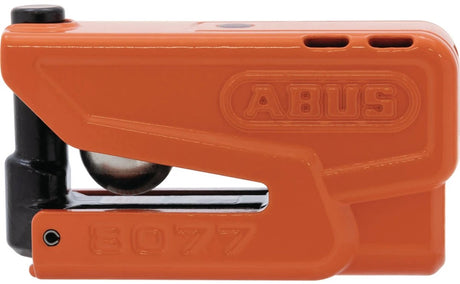 Abus Motorradschloss Scheibenbremsschloss mit Alarm – Granit™ Detecto Xplus 8077 2.0 – Sicherheitsstufe 18 – Orange – geeignet für Motorräder – Motorroller