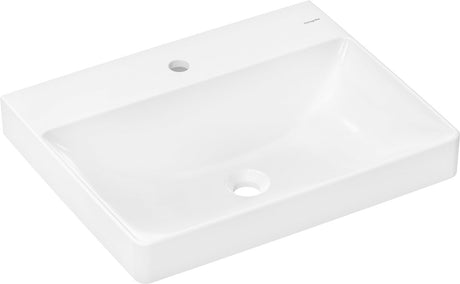 Hansgrohe xelu q - Waschtisch - 600 480 mm Größe - mit Hahnloch - ohne Überlauf - Weiß