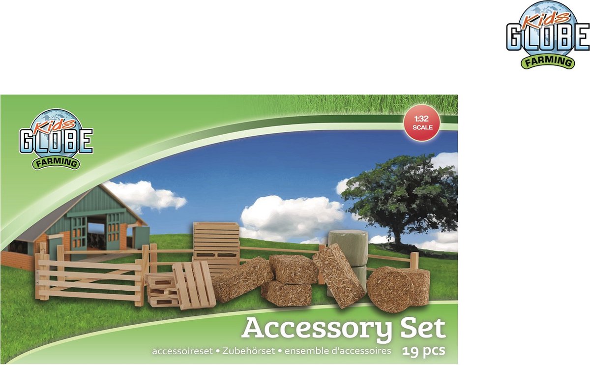 Kids Globe Accessoires Set 1:32, 19dlg.