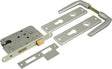 Starx cilinderslot met beslag profielcilinder55 - wit alumium