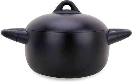 Maestro mr-4017-18 – Kochtopf mit Deckel 2,2 l (18 cm) – Aluminiumguss – Antihaftbeschichtung – Schwarz