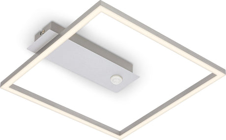 Briloner - nici - LED Deckenleuchte - Deckenleuchte mit Bewegungsmelder - Aluminium - 12,5w