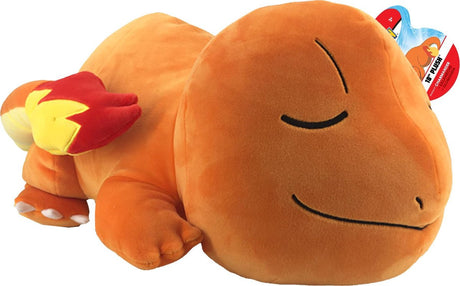 Jazwares Pokémon Plüsch – schlafender Glumanda 45 cm