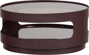 Woood Sero Couchtisch – Metallglas – braun – 32 x 70 x 70